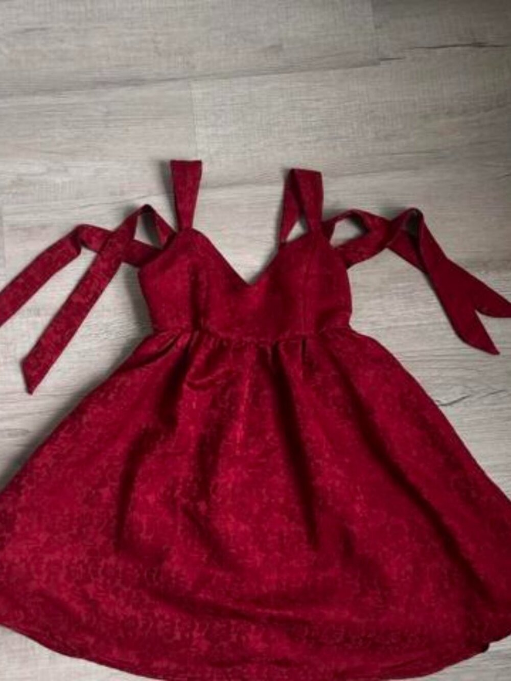 Altar'd State Women's Red and Burgundy Dress